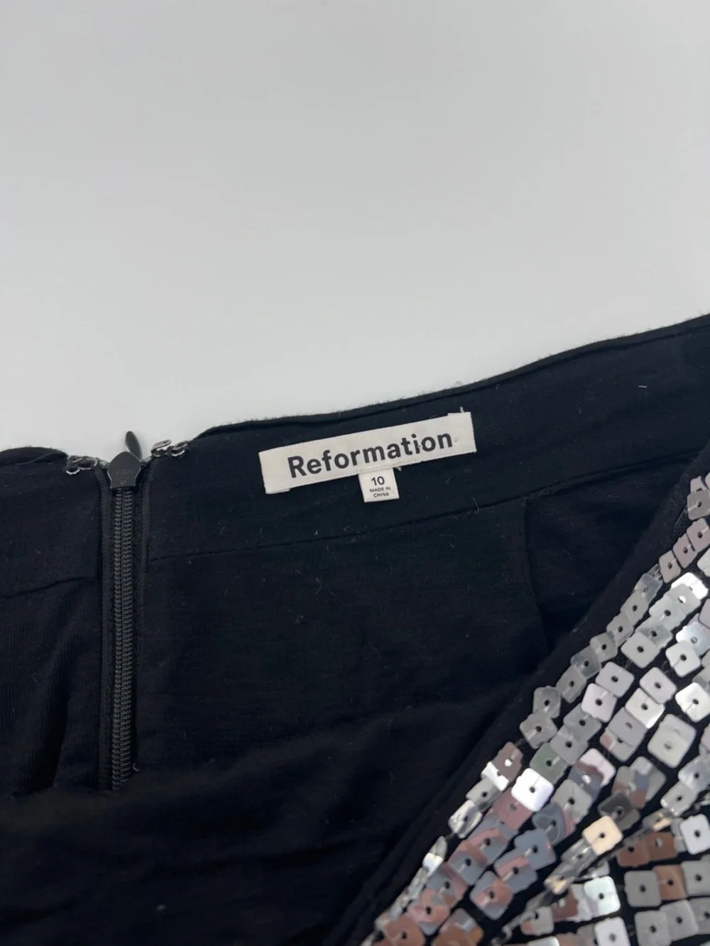 Reformation Veranda‎ mini skirt festival going out party maximalist sparkle
